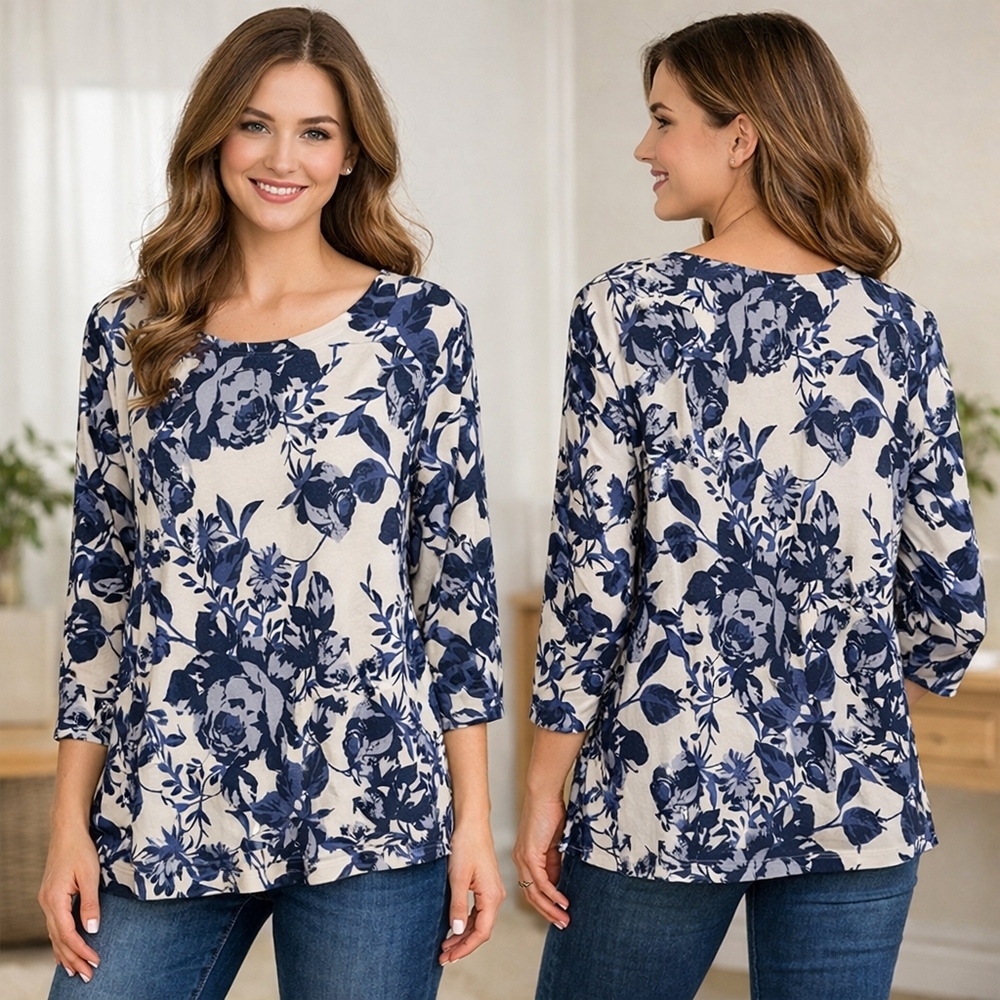 NWT Nally & Millie Floral Knit Top – Size Small NWT - Picture 12 of 12